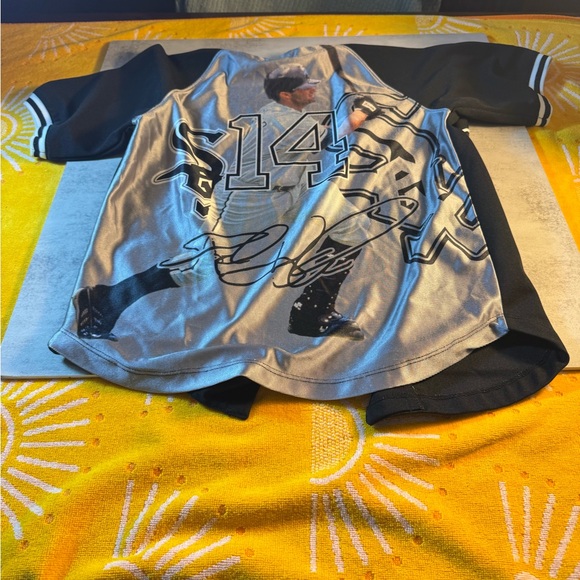 VTG Paul Konerko #14 Chicago White Sox MAJESTIC w PICTURE BACK SZ Youth  M - Picture 6 of 6